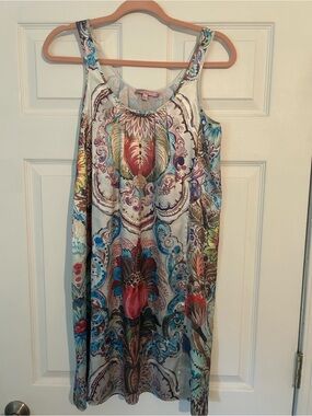 Calypso St. Barth Multicolor Paisley Floral Midi Dress
